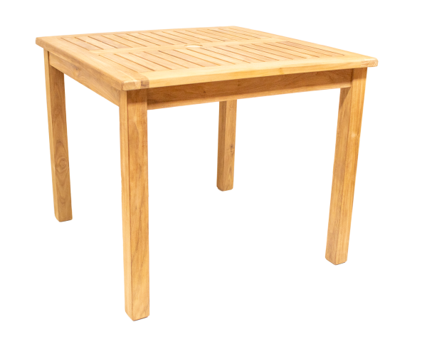 Gartentisch aus Teakholz mit 6x6 cm Tischbeinen 90 x 90 cm Höhe 75 cm Sonderangebot statt € 399,00 nur 359,00